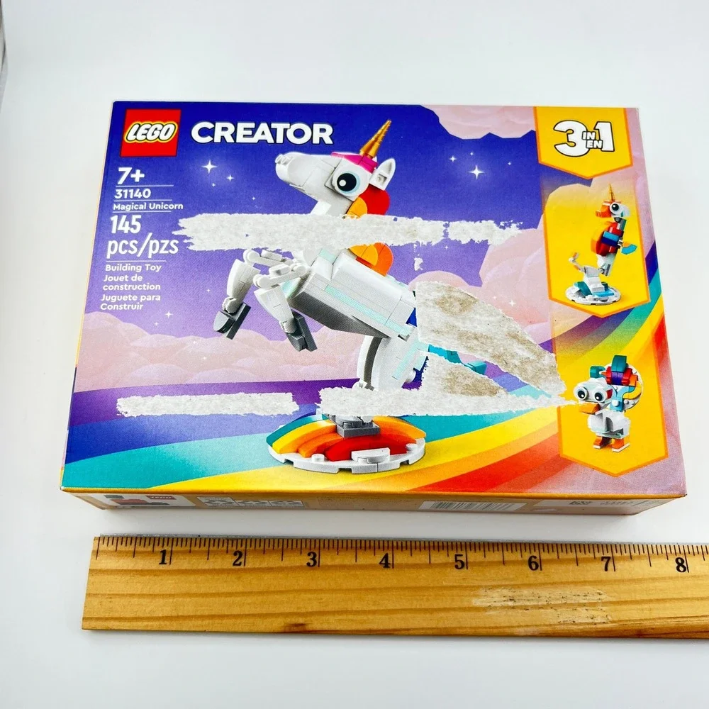 LEGO 31140 Magical Unicorn Creator Rainbow 3-in-1 145 Pcs Magical Creatures